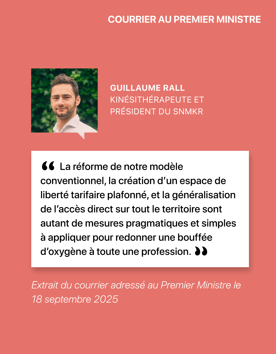 Lire la suite à propos de l’article Il faut sauver le soldat “kinésithérapie”